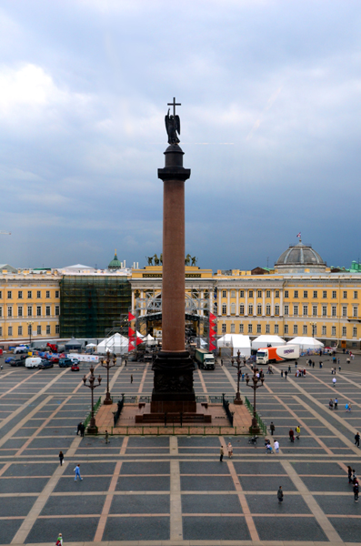 St. Petersburg - The Alexander Column in Palace Square